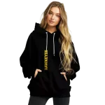 iowa hawkeyes monogram pattern black hoodie best selling