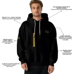 iowa hawkeyes monogram pattern black hoodie best selling