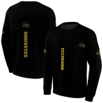 iowa hawkeyes monogram pattern black hoodie best selling