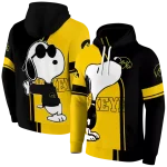 iowa hawkeyes playful snoopy black hoodie best selling