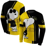 iowa hawkeyes playful snoopy black hoodie best selling