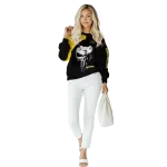 iowa hawkeyes skull punisher gold black hoodie best selling