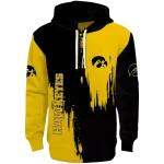 iowa hawkeyes splatter effect black hoodie best selling