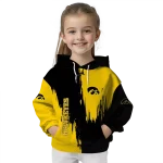 iowa hawkeyes splatter effect black hoodie best selling