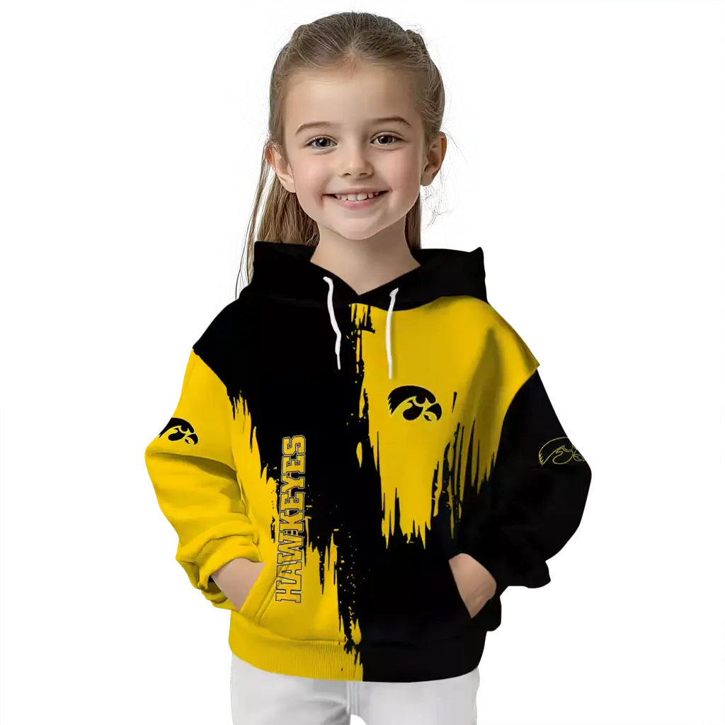 iowa hawkeyes splatter effect black hoodie top rated iowa hawkeyes splatter effect black hoodie top rated