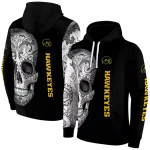 iowa hawkeyes sugar skull black hoodie best selling