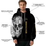 iowa hawkeyes sugar skull black hoodie best selling