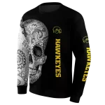 iowa hawkeyes sugar skull black hoodie best selling