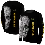 iowa hawkeyes sugar skull black hoodie best selling