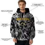iowa hawkeyes tie dye pattern black hoodie best selling