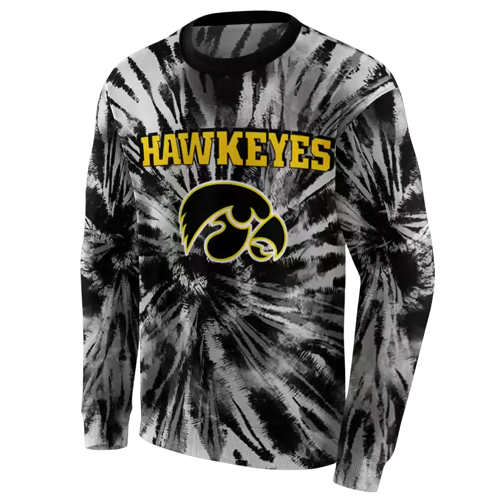 iowa hawkeyes tie dye pattern black hoodie new arrival iowa hawkeyes tie dye pattern black hoodie new arrival