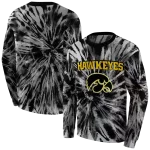 iowa hawkeyes tie dye pattern black hoodie best selling