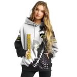 iowa hawkeyes triangular pattern black white hoodie best selling