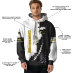 iowa hawkeyes triangular pattern black white hoodie best selling