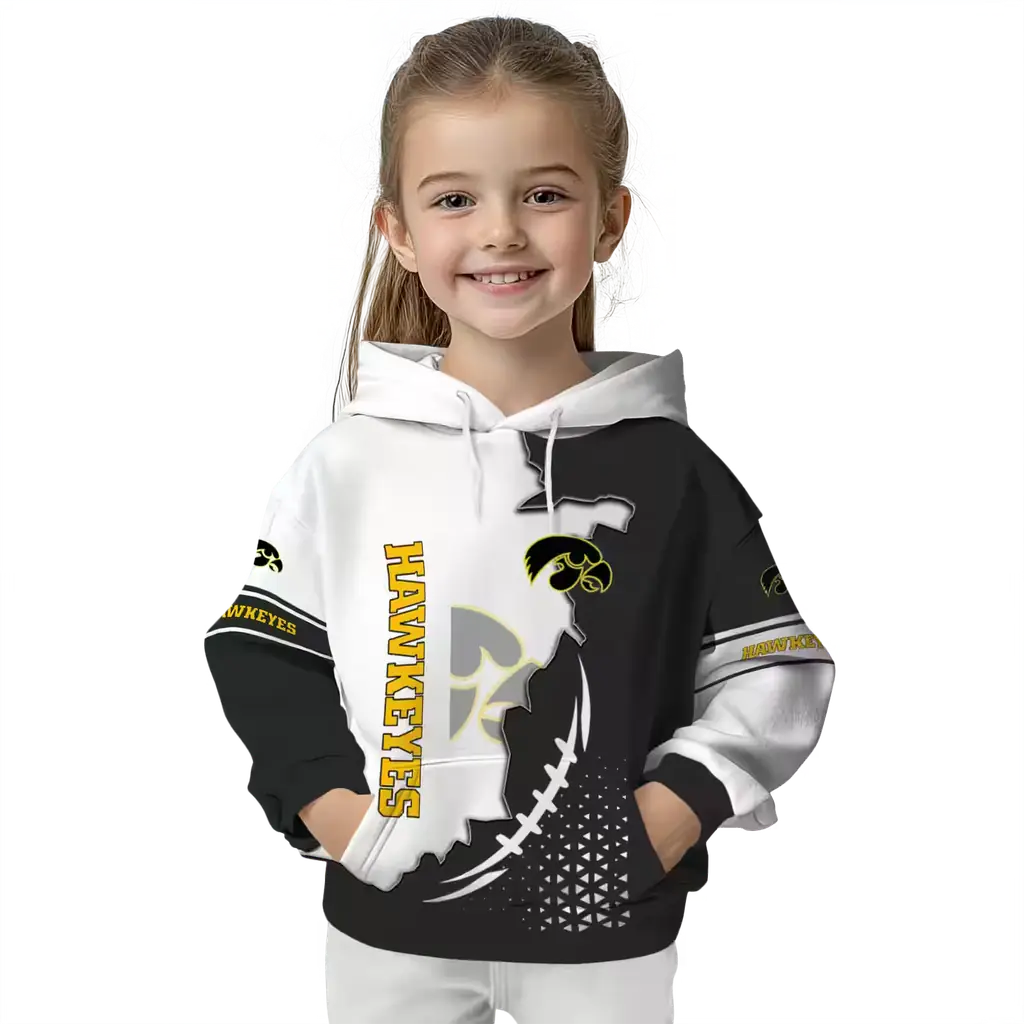 iowa hawkeyes triangular pattern black white hoodie top rated iowa hawkeyes triangular pattern black white hoodie top rated