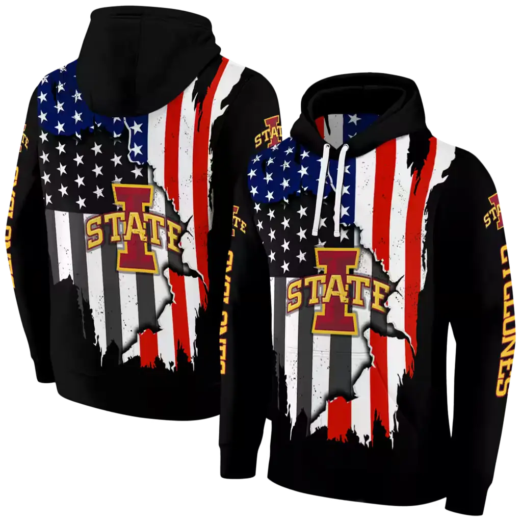 iowa state cyclones american pride black hoodie fashion forward iowa state cyclones american pride black hoodie fashion forward