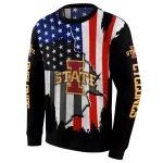 iowa state cyclones american pride black hoodie best selling