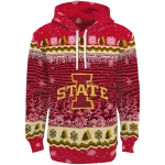 iowa state cyclones christmas trees red hoodie best selling