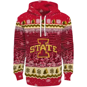 iowa state cyclones christmas trees red hoodie best selling