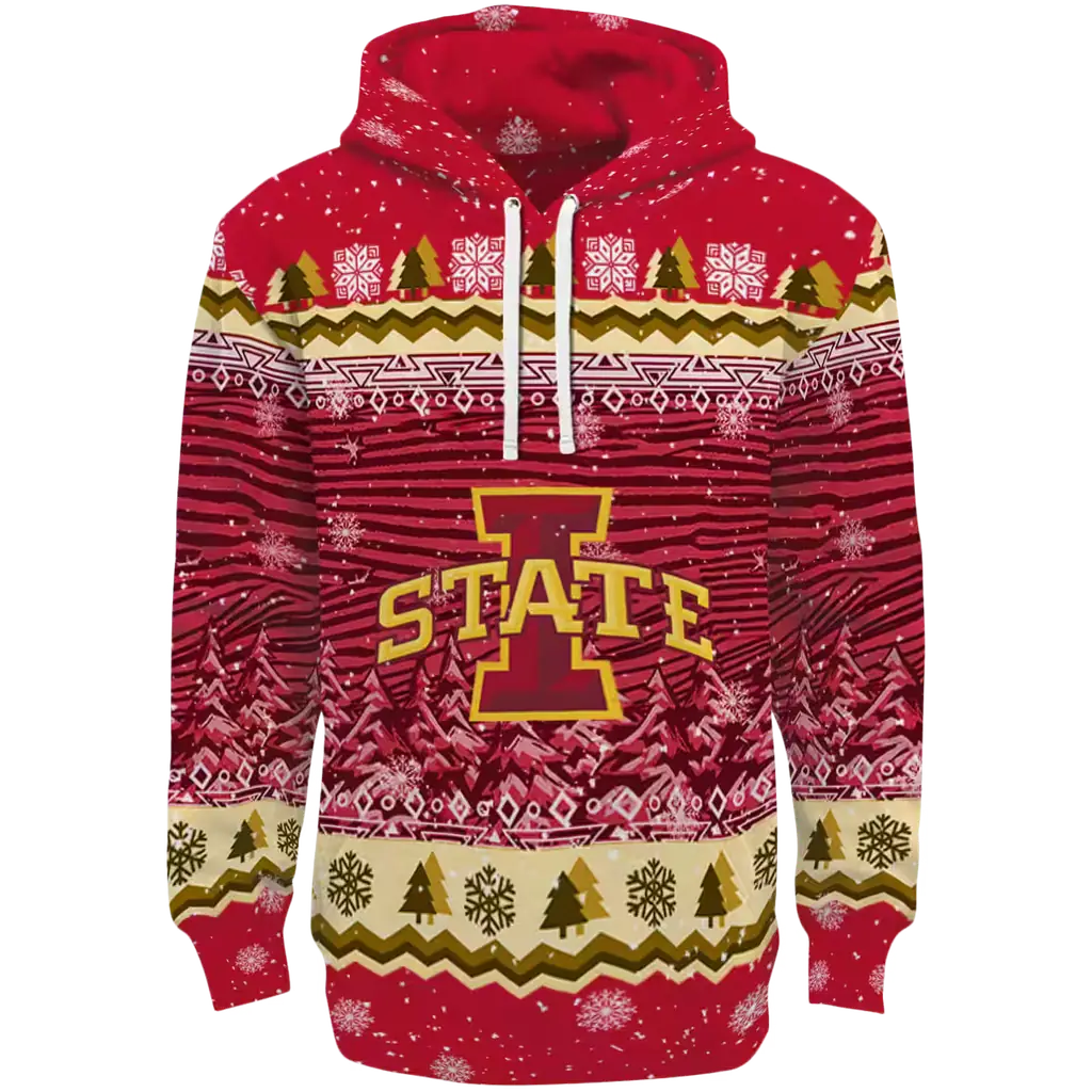 iowa state cyclones christmas trees red hoodie best selling iowa state cyclones christmas trees red hoodie best selling
