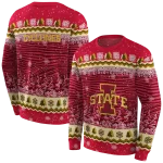 iowa state cyclones christmas trees red hoodie best selling