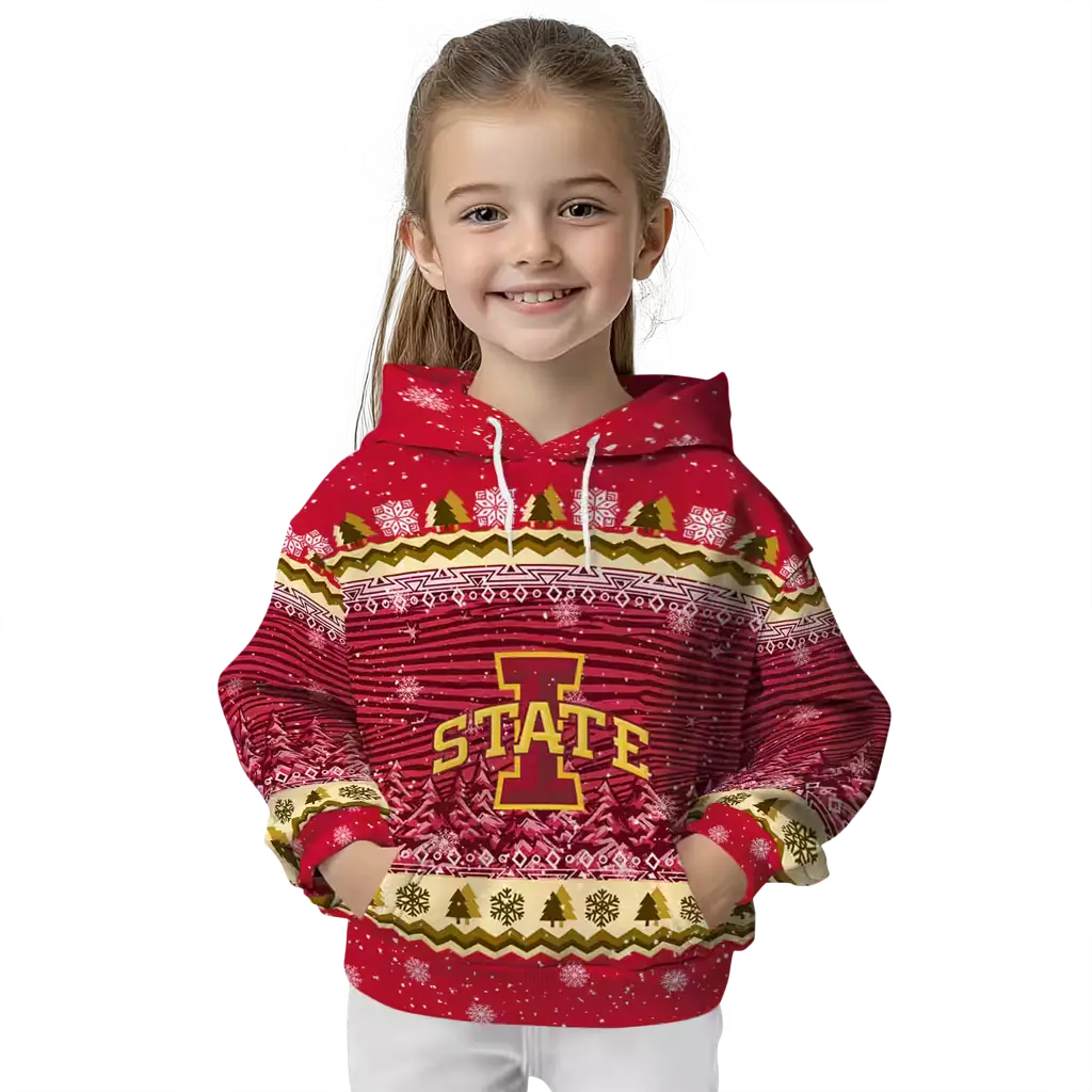 iowa state cyclones christmas trees red hoodie top rated iowa state cyclones christmas trees red hoodie top rated