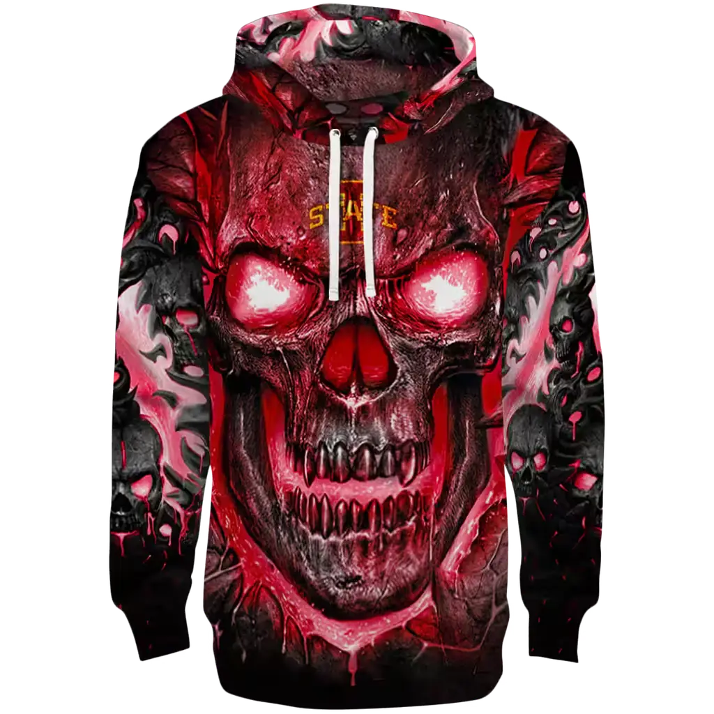 iowa state cyclones demonic skull red black hoodie best selling iowa state cyclones demonic skull red black hoodie best selling