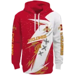 iowa state cyclones dynamic slash red white hoodie best selling