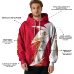 iowa state cyclones dynamic slash red white hoodie best selling