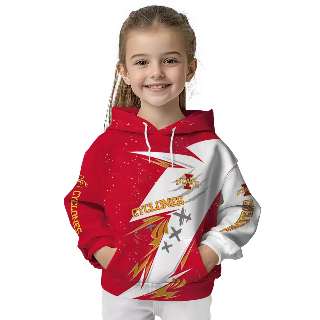 iowa state cyclones dynamic slash red white hoodie top rated iowa state cyclones dynamic slash red white hoodie top rated