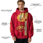 iowa state cyclones football heartbeat red hoodie best selling