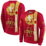 iowa state cyclones football heartbeat red hoodie best selling