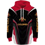 iowa state cyclones futuristic pattern red black hoodie best selling