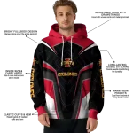 iowa state cyclones futuristic pattern red black hoodie best selling