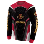 iowa state cyclones futuristic pattern red black hoodie best selling