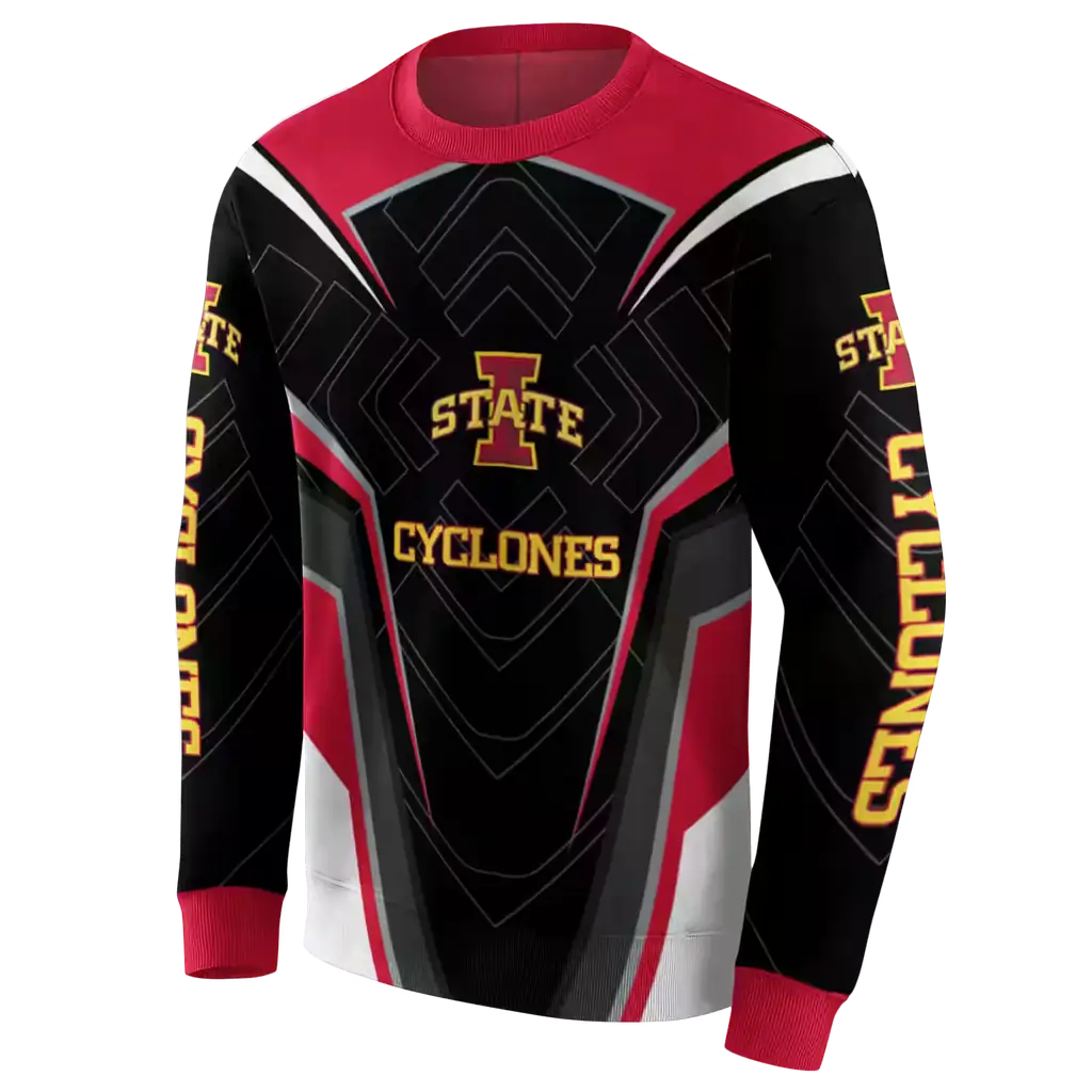 iowa state cyclones futuristic pattern red black hoodie new arrival iowa state cyclones futuristic pattern red black hoodie new arrival