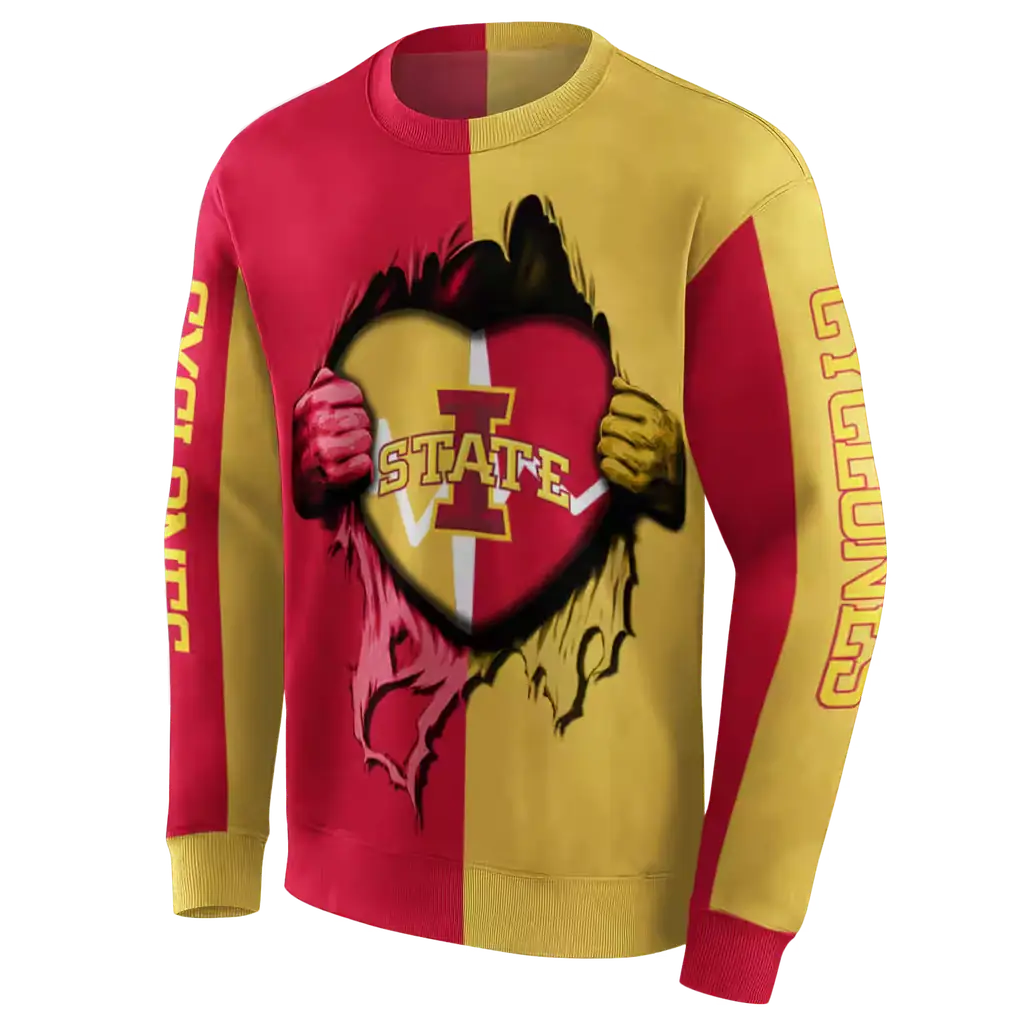 iowa state cyclones heartbeat graphic red hoodie new arrival iowa state cyclones heartbeat graphic red hoodie new arrival