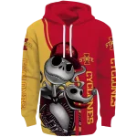 iowa state cyclones jack skellington red hoodie best selling