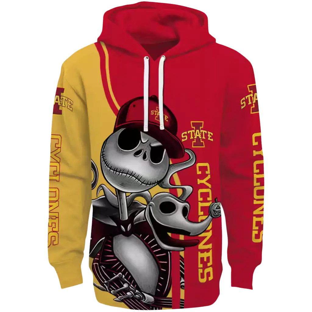 iowa state cyclones jack skellington red hoodie best selling iowa state cyclones jack skellington red hoodie best selling