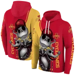 iowa state cyclones jack skellington red hoodie best selling