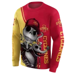 iowa state cyclones jack skellington red hoodie best selling