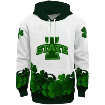 iowa state cyclones lucky motif white green hoodie best selling