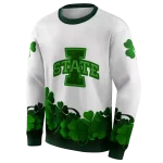iowa state cyclones lucky motif white green hoodie best selling