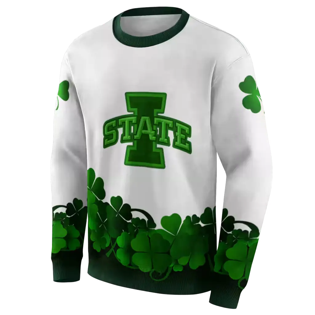 iowa state cyclones lucky motif white green hoodie new arrival iowa state cyclones lucky motif white green hoodie new arrival