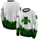 iowa state cyclones lucky motif white green hoodie best selling