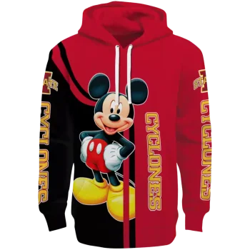 iowa state cyclones mickey mouse red black hoodie best selling