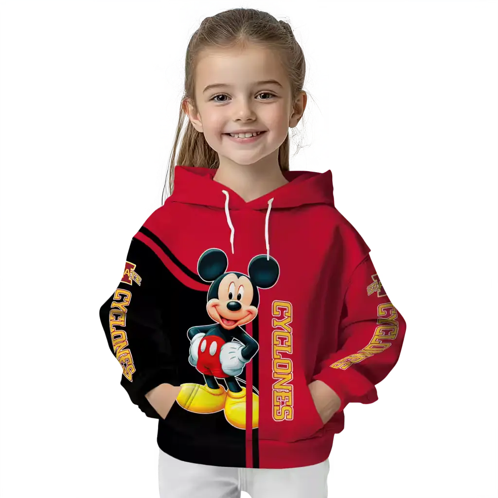 iowa state cyclones mickey mouse red black hoodie top rated iowa state cyclones mickey mouse red black hoodie top rated