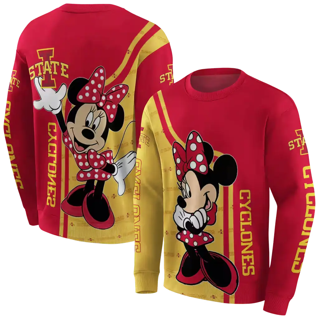 iowa state cyclones minnie mouse red hoodie premium grade iowa state cyclones minnie mouse red hoodie premium grade