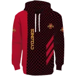 iowa state cyclones monogram pattern red hoodie best selling