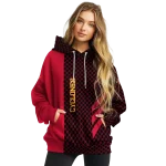 iowa state cyclones monogram pattern red hoodie best selling